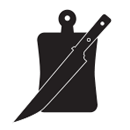 Cutting Board and Carving Knife